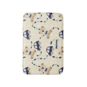 Teddy Bears en Cars Baby Boy Pattern Badmat (Voorkant Verticaal)