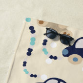 Teddy Bears en Cars Baby Boy Pattern Strandlaken (In situ)