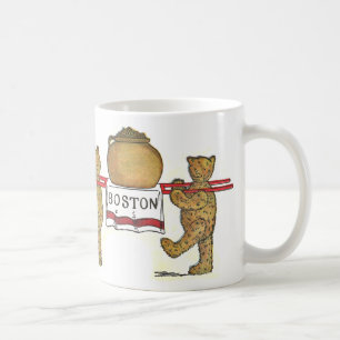 Teddy Bears en Pot of Boston Bked Beans Koffiemok