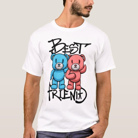 Teddy Bears friend streetwear T-shirt (Voorkant)