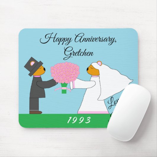 Teddy Bears gaat trouwen: Jubileum Muismat (Met muis)