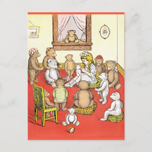 Teddy Bears Gather Round Briefkaart (Voorkant)