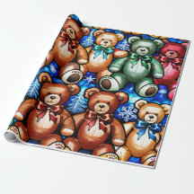  Teddy Bears Geschenk Wrap