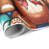  Teddy Bears Geschenk Wrap Cadeaupapier (Rol Hoek)