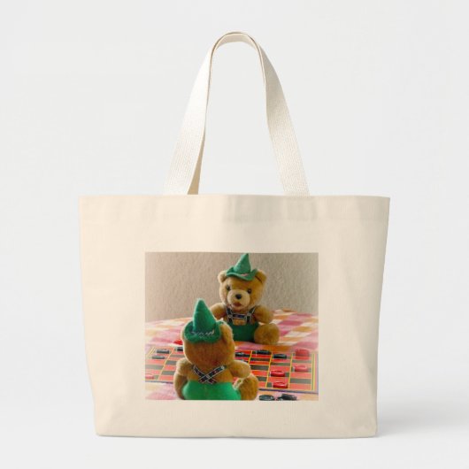Teddy Bears Grote Tote Bag (Voorkant)