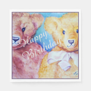 Teddy Bears Happy Birthday Party Servet