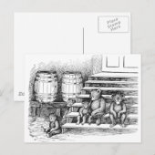 Teddy Bears hebben te veel cider Drink Briefkaart (Voorkant / Achterkant)