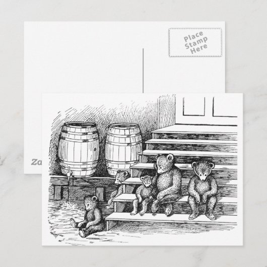 Teddy Bears hebben te veel cider Drink Briefkaart (Voorkant / Achterkant)