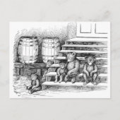 Teddy Bears hebben te veel cider Drink Briefkaart (Voorkant)