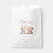 Teddy Bears Het is een meisje met wachttijd Baby s Bedankzakje (Voorkant)