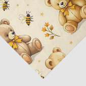Teddy Bears Honey Bees Nursery Pattern Tissuepapier (Detail)