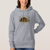 TEDDY BEARS HOODED SWEATSHIRT Womens Grey (Voorkant)