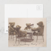  Teddy Bears, hou je van honing? Briefkaart (Voorkant / Achterkant)
