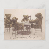 Teddy Bears, hou je van honing? Briefkaart (Voorkant)