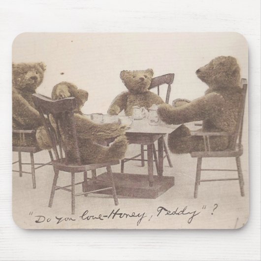 Teddy Bears, hou je van honing? Muismat (Voorkant)