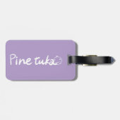 Teddy Bears in Lavender Field – Soft Pastel Painti Bagagelabel (Achterkant horizontaal)