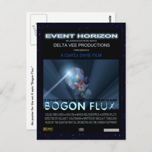 Teddy Bears in Space Briefkaart (Voorkant / Achterkant)