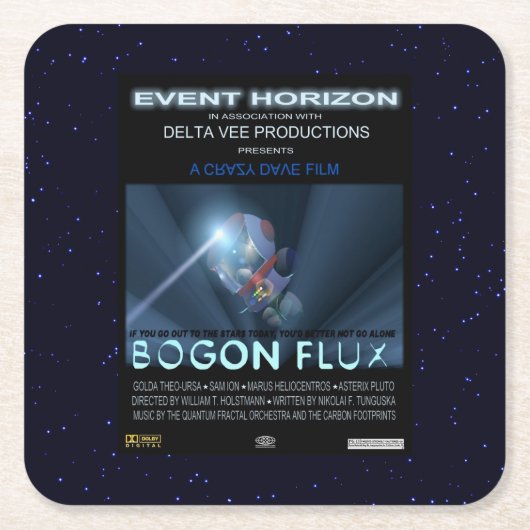 Teddy Bears in Space Kartonnen Onderzetters (Voorkant)