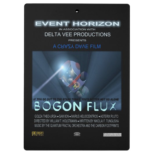 Teddy Bears in Space Klembord (Achterkant)