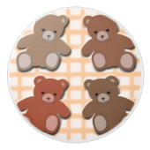 Teddy Bears Keramische Knop (Voorkant)