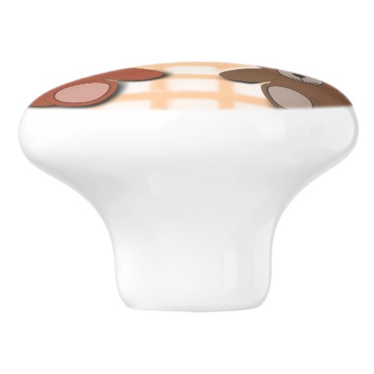 Teddy Bears Keramische Knop (Zijkant)