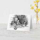 Teddy Bears lezen in de bibliotheek Kaart (Gele Bloem)