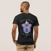 Teddy Bears met Flowers - ballonartiest op het wer T-shirt (Achterkant volledig)