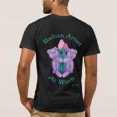 Teddy Bears met Flowers - ballonartiest op het wer T-shirt (Achterkant)