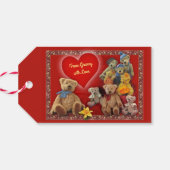 Teddy Bears met Jouw tekst Cadeaulabel (Achterkant Horizontaal)