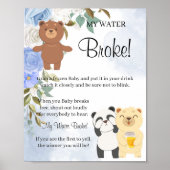 Teddy Bears My Water Broke Shower-game Poster (Voorkant)