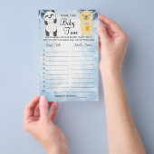 Teddy Bears Name die baby een douchespelkaart afge Flyer (Hand)