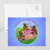 Teddy Bears Picnic Briefkaart (Voorkant / Achterkant)