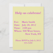 Teddy Bears' Picnic Invitation sjabloon Kaart (Achterkant)