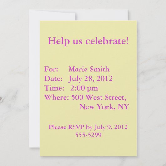 Teddy Bears' Picnic Invitation sjabloon Kaart (Achterkant)