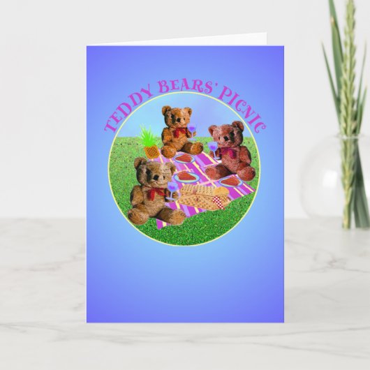 Teddy Bears Picnic Kaart (Voorkant)