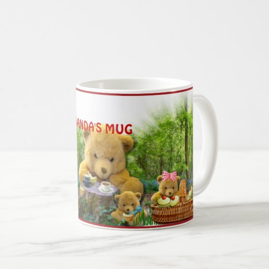 TEDDY BEARS PICNIC KOFFIEMOK (Voorkant rechts)