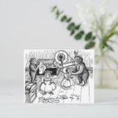 Teddy Bears probeert kleren aan te trekken Briefkaart (Staand voorkant)