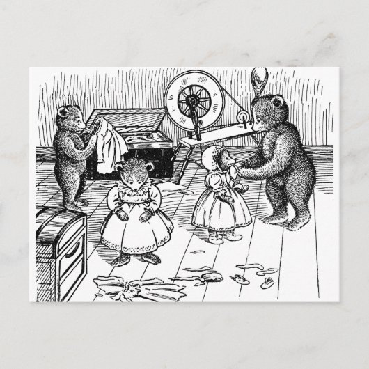 Teddy Bears probeert kleren aan te trekken Briefkaart (Voorkant)