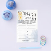 Teddy Bears raad je aan de Baby-douchespelkaart Flyer (Enkel)