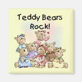Teddy Bears Rock Tshirts en Gifts Magneet (Voorkant)