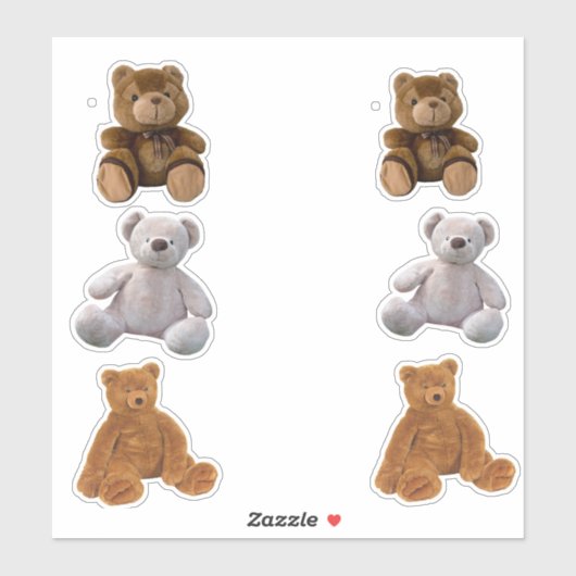 Teddy Bears Sticker (Vel)
