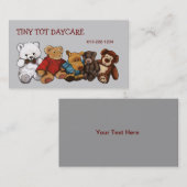 Teddy Bears, Stuffe Animals DAYCARE VISITEKAARTJE (Voorkant / Achterkant)