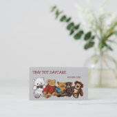 Teddy Bears, Stuffe Animals DAYCARE VISITEKAARTJE (Staand voorkant)