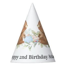 Teddy Bears Tea Party Birthday Cone Feesthoedjes
