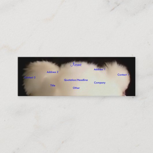 Teddy Bears Teacher I Profile Card - Mini Visitekaartje (Voorkant)