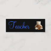 Teddy Bears Teacher I Profile Card - Mini Visitekaartje (Achterkant)