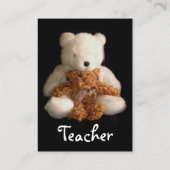 Teddy Bears Teacher Visitekaartje -  (Achterkant)