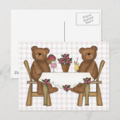 Teddy Bear's Time for Lemonade Briefkaart (Voorkant / Achterkant)