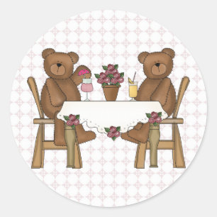 Teddy Bear's Time for Lemonade Ronde Sticker