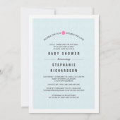 Teddy Bears Twin Girl & Boy Baby shower Kaart (Achterkant)